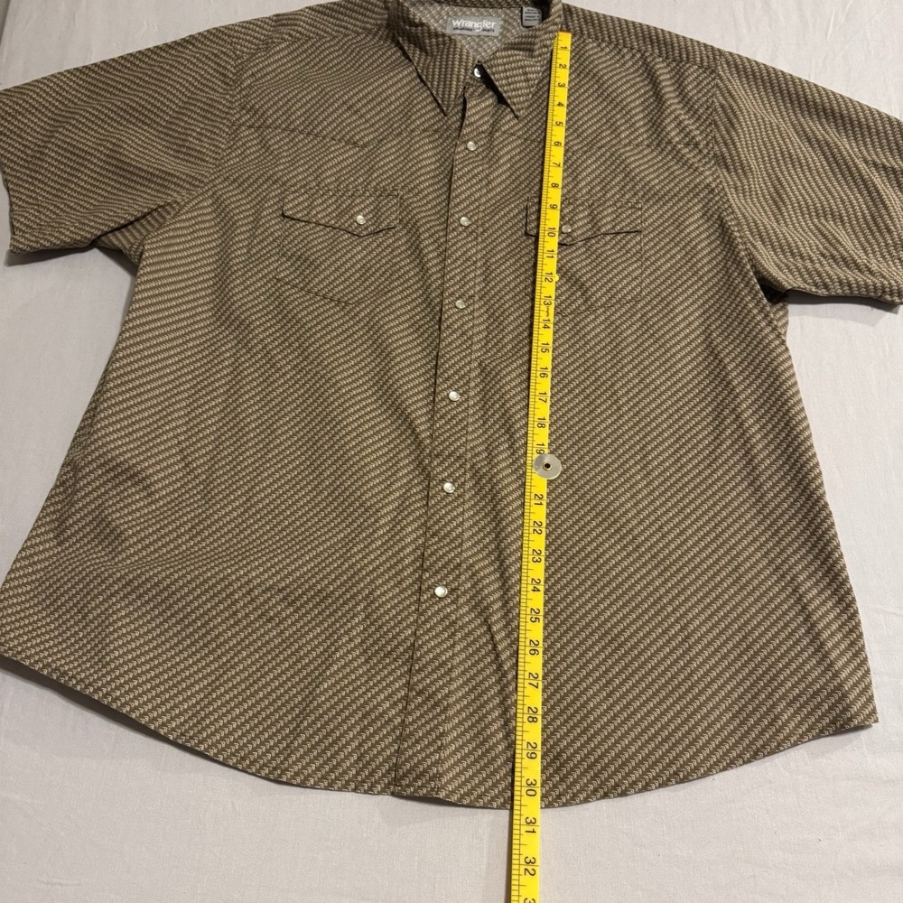Wrangler Wrancher Men's Pearl Snap Shirt Western Size 2X XXL Rodeo Tagless - Picture 4 of 8